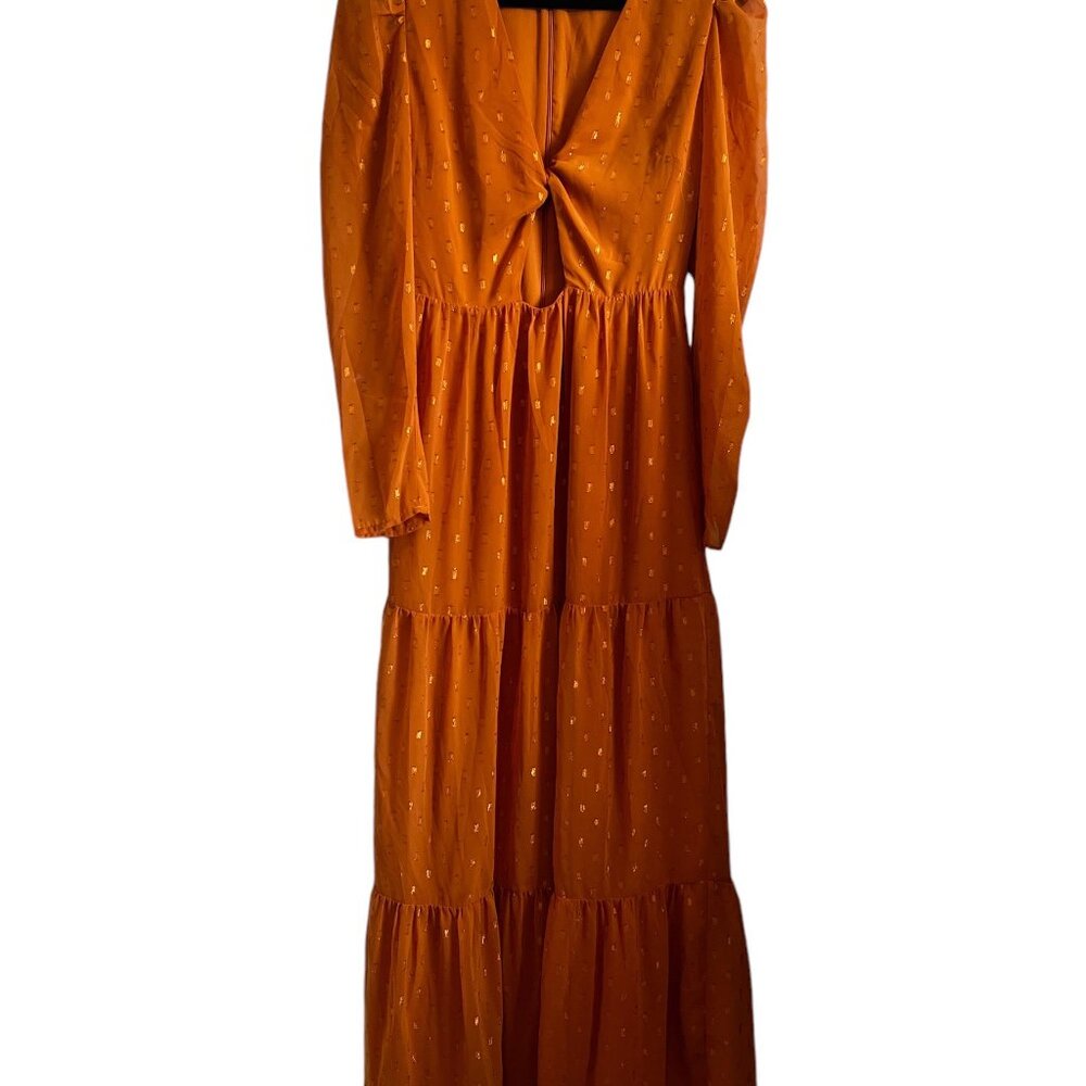 RACHEL ROY Tiered Front-Cutout Dress